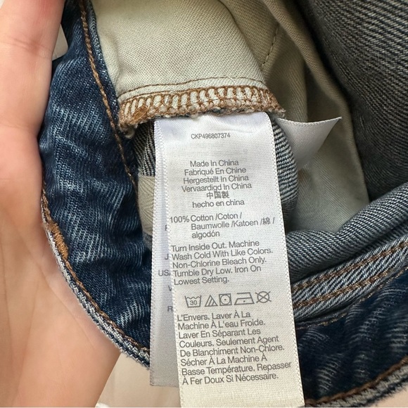 NWTMadewell The curvy brynn long short blue Jean Shorts 33 - Picture 10 of 11